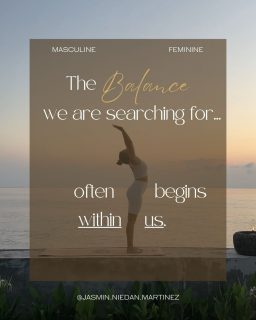 We often hear people talk about balancing feminine and masculine energy.
But I don’t experience it as choosing one over the other.
I experience it as remembering that both already live within us.

There are seasons that ask us to create structure. To make decisions, to protect what matters, to move.

And there are seasons that ask us to listen. To receive, to create, to trust what quietly wants to emerge.

The challenge isn’t having too much masculine or too much feminine.
It’s when one part of us has taken over because somewhere along the way we stopped feeling safe to access the other.

Sometimes we keep pushing long after our body is asking us to rest. Sometimes we wait for the perfect moment because taking action no longer feels safe.

Over time, these patterns can become so familiar that they simply feel like “who we are”…
But we can learn to relate to them differently.

When we begin reconnecting with our body, regulating the nervous system and meeting ourselves with honesty, we create space for something to transform:
Action becomes less forceful.
Rest becomes less avoidant.
Discipline no longer comes from pressure.
Intuition no longer feels vague.

Instead of constantly swinging between extremes, we begin responding to life with greater flexibility!

Some days call us to lead.
Some days ask us to trust.
Some moments require clear direction.
Others invite deep listening.
Neither is better.
Both have their place.

And perhaps balance isn’t something we achieve once and for all. Perhaps it’s the ongoing practice of listening closely enough to know what this moment is asking of us. 🤍

📌 Keep this close for moments when you’re wondering what life is asking of you…

#balancewithin #masculinefeminine #innerpeace #alignment #resilience