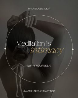 Meditation is intimacy with yourself.

I spent looong time thinking meditation was about achieving some perfect state. Sitting in perfect posture. Breathing perfectly. Reaching enlightenment or whatever.
But that’s not it.

Meditation means learning to be present with yourself. 
All of yourself. Not just the calm, peaceful parts. The chaotic, annoying parts too.

When you actually sit with yourself, you notice things. 
The stories you keep telling yourself. 
The ways you abandon yourself. 
The places you hold your breath instead of breathing fully.

You start to see that you are not your thoughts. 
You’re the one watching them.
And that changes everything.

Not because you become some different person. 
But because you remember who you’ve always been underneath all the chatter.
Whole. Enough. Free.

Meditation isn’t self-improvement. 
It’s self-remembering.
Coming home to yourself. Over and over again.

🙋🏻‍♀️ What does meditation mean to you? ✍🏼⬇️

#meditation #intimacy #presence #meditationpractices #aliveness