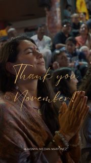 Thank Youuu November 🤍 

What a month this has been.

November felt like a year compressed into 30 days.

- Facilitating an incredible ALIVE Retreat in Rishikesh
- Hosting several transformational workshops and witnessing huge changes and heart-opening in others
- Meeting people and discovering places that shifted something in me
- Entering again another chapter in my Panchakarma journey — my body being challenged, detoxing, healing
- Feeling physically stronger again and my mind reaching new dimensions of flexibility as well
- Rediscovering dance and sensual movement for myself again
- Opening up to music as a healing tool and feeling what sound can really do if we meet it with an open heart
- Expanding in and with my voice, activating my self-confidence
- Saying yes to insane opportunities and no to things that don’t align anymore

♥️ Remembering one more time why I’m here on this planet: to serve. To serve from my wide open heart so much unconditional love and support. 
To serve from this abundance within. 🥹

I’m learning what actually calms my nervous system. 
What safety truly means to me.
Not the safety of staying small, but the safety of being fully myself.

People who support that. 
And people who show me exactly what I don’t want — helping me anchor even more in my values. 🙇🏻‍♀️

I’m getting clearer with my boundaries. With my self-respect.

Understanding that what was built on fear or old versions of myself can’t continue.

The more I step into my truth, the more things fall away that were never meant to stay.
And the more space opens up for what’s real.🥹

I’m understanding the fires within me — digestive, desire, heart, wisdom — and learning to tend to them.

Learning that receiving isn’t passive. 
It’s vulnerable. It’s trust. It’s soft.

This month taught me that sometimes the collapse is just clearing. 🫠

That stretching beyond what you thought were “your limits” shows you there are no limits — only stories. 💥

Thank you, November.
You challenged me, expanded me, and showed me what I’m capable of. 🙏🏼