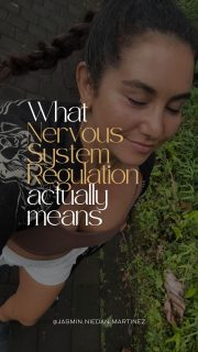 I think people misunderstand what a regulated nervous system actually means.

It’s definitely not being zen all the time or never getting triggered. 
That’s not real. That’s not life.

I still feel stress. I still get activated. I still have moments where my body goes into fight or flight.

The difference now is I don’t live there anymore!!

I feel it. I let it move through. 
And I come back to myself.

This is regulation. And not any sort of perfection. 
Not calm 24/7. Just the ability to feel things fully without being swallowed by them…

My body knows it’s safe to feel now. 
That I can handle what comes up. 
That I won’t abandon myself when things get hard.

That’s the work I do for myself every day. No matter what.
(And that’s what I help people build in their own bodies.)

Not some untouchable state of constant peace. 
Just trust. In yourself. In your body. In your ability to feel and not fall apart.

#nervoussystem #regulation #embodiment #somatichealing #traumahealing